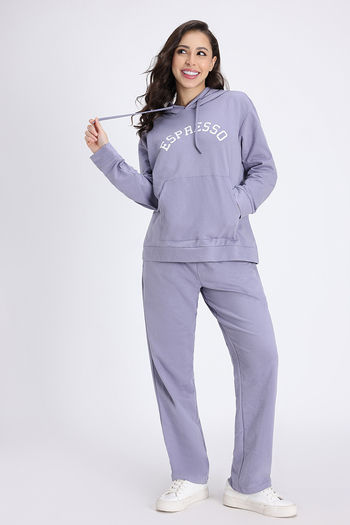 Buy Zivame Knit Cotton Loungewear Set - Silver Bullet